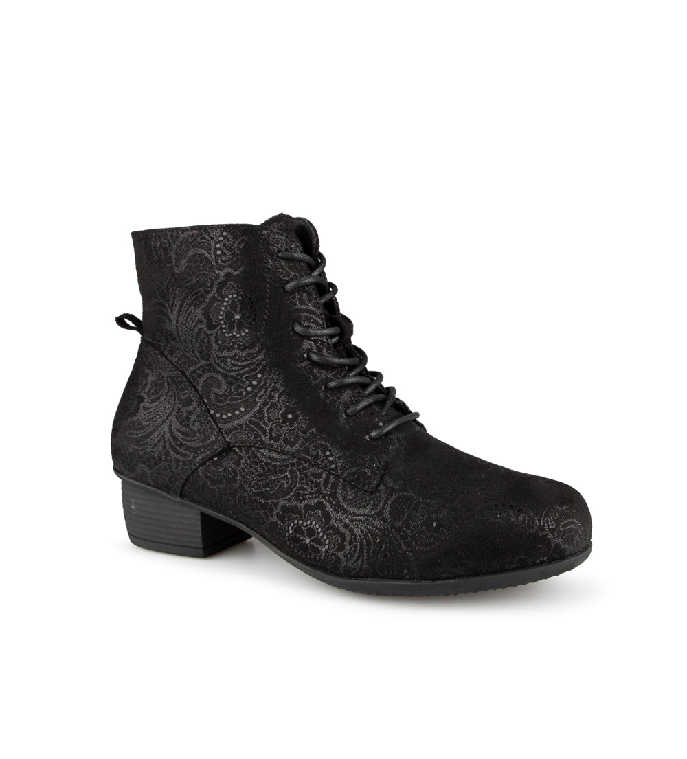 Espinafres bottillons d automne noirs ultime confort pour femmes Chaussures Pop